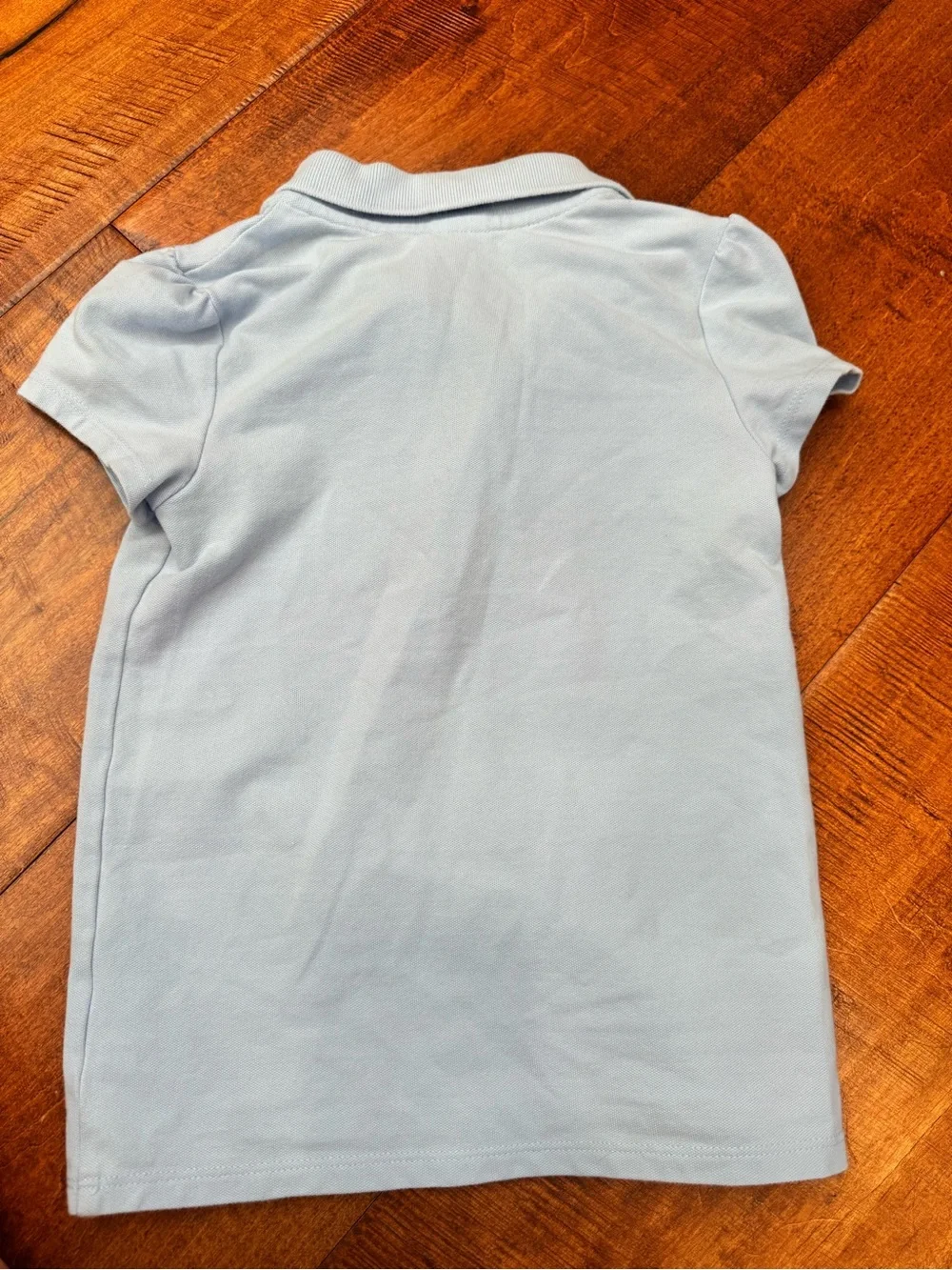 Gymboree Light Blue Polo and Khaki Skirt Set